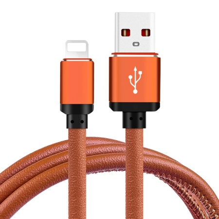 Apple USBケーブル急速充電およびデータ転送PUレザー充電ケーブル 