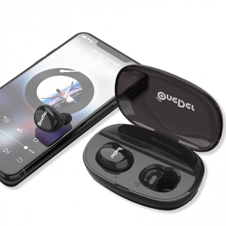 OneDer W12優れた効果音IPX5防水True Wireless Bluetooth V5.0ステレオイヤホン 