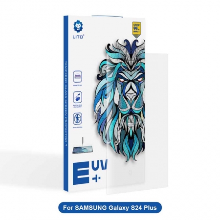 Lito 3D フルカバー UV 接着剤強化ガラススクリーンプロテクター Samsung Galaxy S24 Plus 用
         