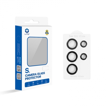 Lito 3D フルカバー カメラ レンズ プロテクター アプリケーター付き Samsung Galaxy S24 シリーズ用
         