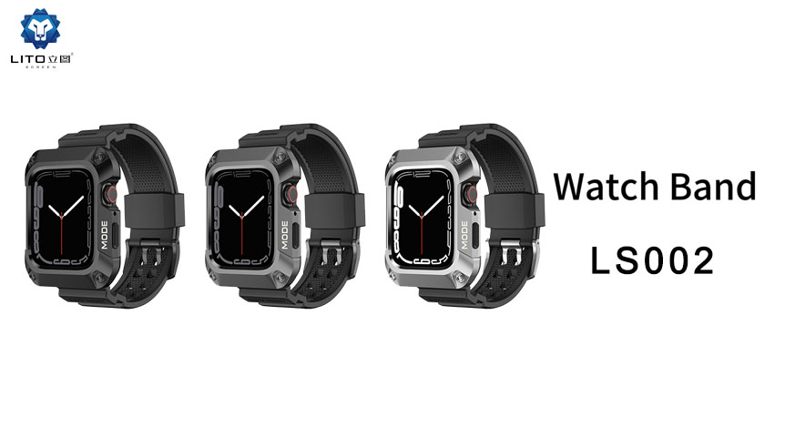 Lito LS002 メタルデザイン一体型時計ストラップ Apple Watch 9用
