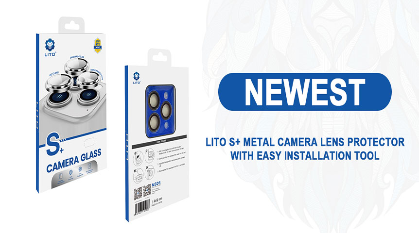 Lito S+ 金属製カメラ レンズ リング プロテクター (簡単なアプリ付き)
