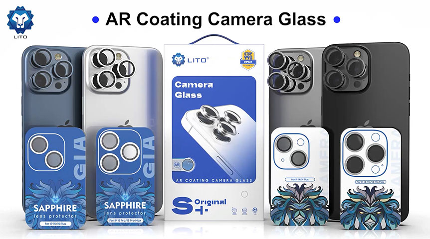 LITO S+ AR コーティングメタルカメラレンズプロテクター iPhone モデル用