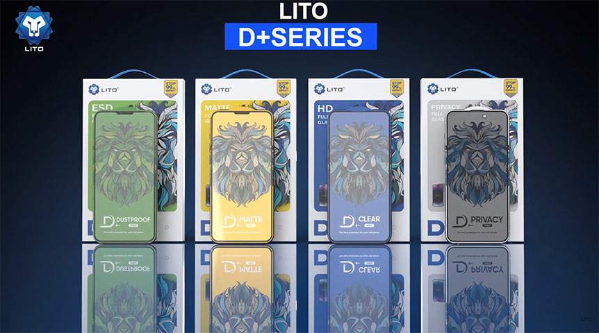 LITO D+ Pro 強化ガラス スクリーン プロテクター