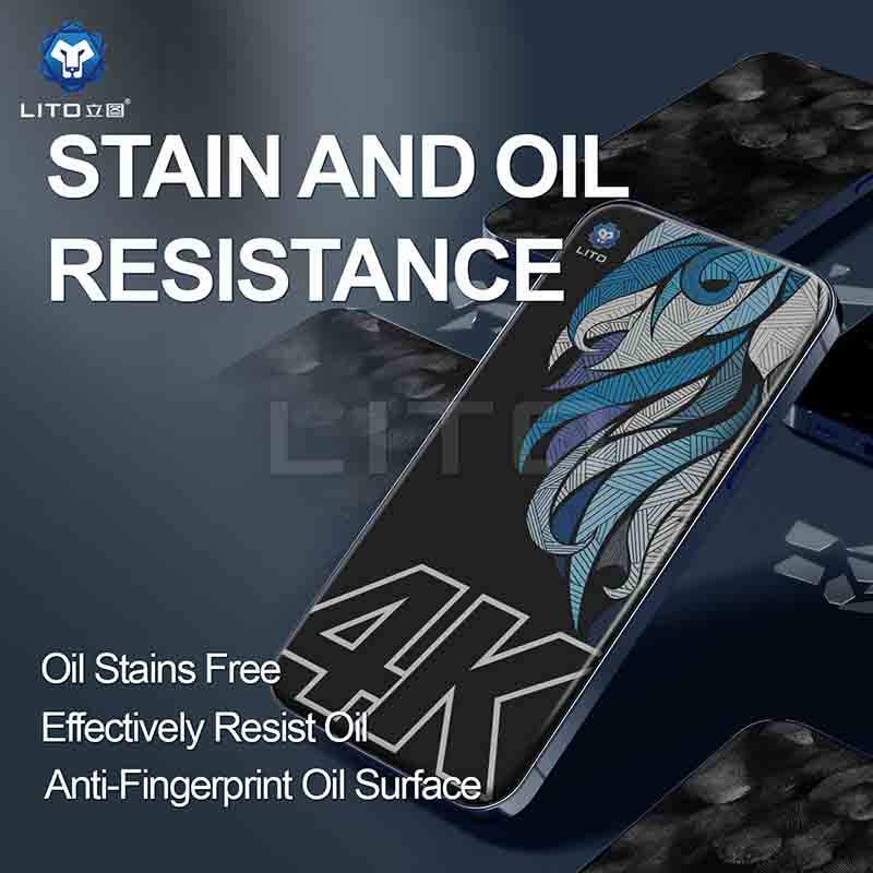Oleophobic coating privacy glass