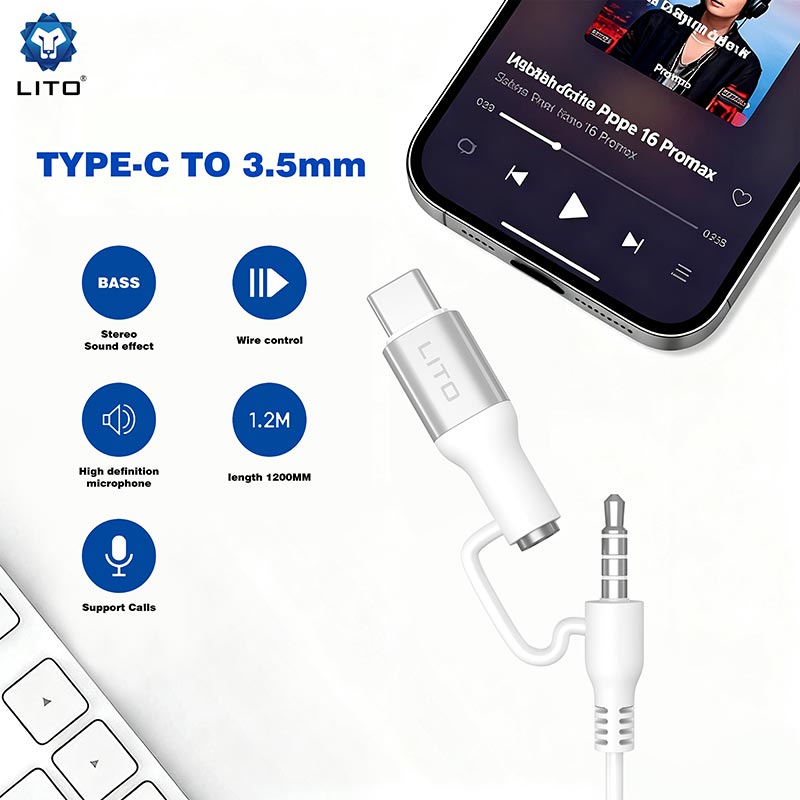 2 in 1 wired earphone