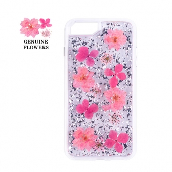 iPhone 7/8 plus dry本物の花びらの携帯電話ケース