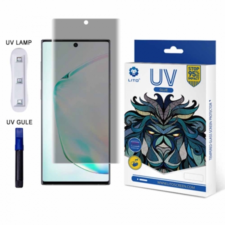 
     LITO E+ UV 液体接着剤 フル 3D カバレッジ ガラス プライバシー スクリーン プロテクター Samsung Note 10用
     
