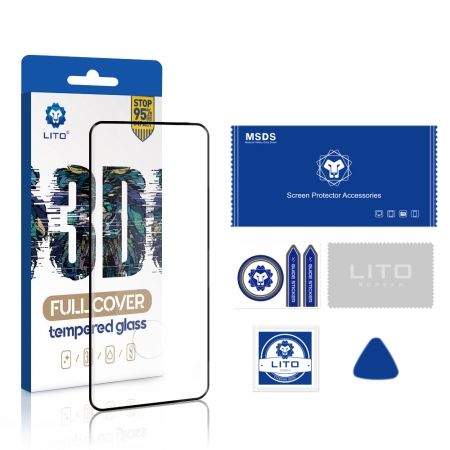 LITO E+ サイドグルー フルカバー強化ガラススクリーンプロテクター Samsung Galaxy S23 Ultra用 