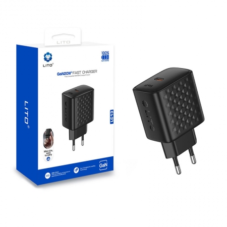 LITO LC13 GaN 20W 急速充電器（USB-Cポート搭載） 