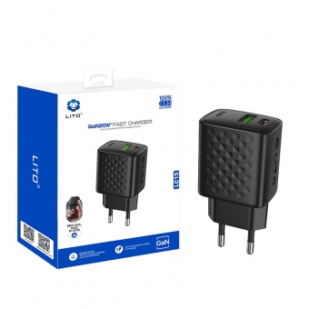 ベストLITO LC15 GaN 20W デュアルポート急速充電器（USB-C & USB-A搭載）