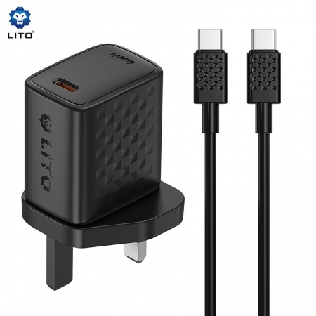 LITO LC18 30W GaN USB-C スマホ充電器 & 電源アダプター 