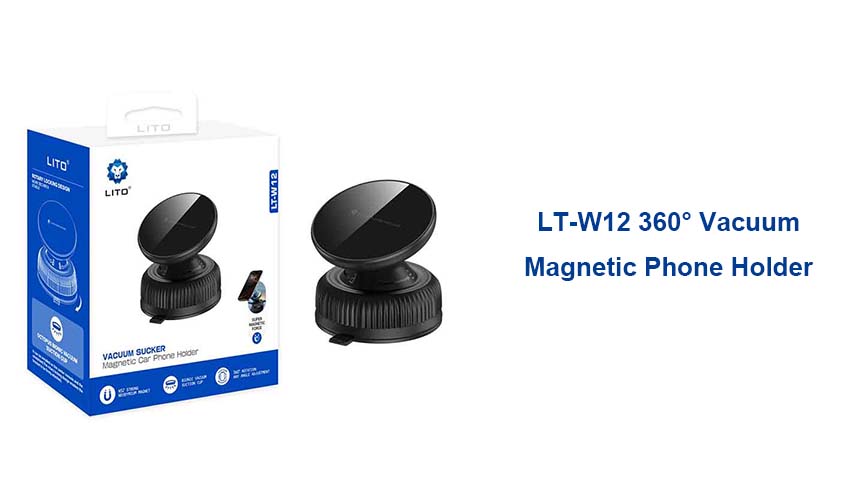 LT-W12 ツイストロック式マグネット式車載スマホホルダー