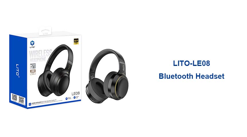 LITO-LE08 快適性と高忠実度サウンドを兼ね備えたBluetoothヘッドセット