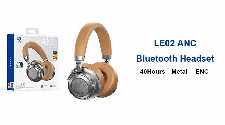 LITO LE02 メタル ANC Bluetooth ヘッドセット