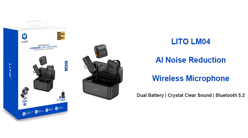 AIノイズキャンセリング機能とスタジオ品質のサウンドを備えたワイヤレスマイクが必要ですか？